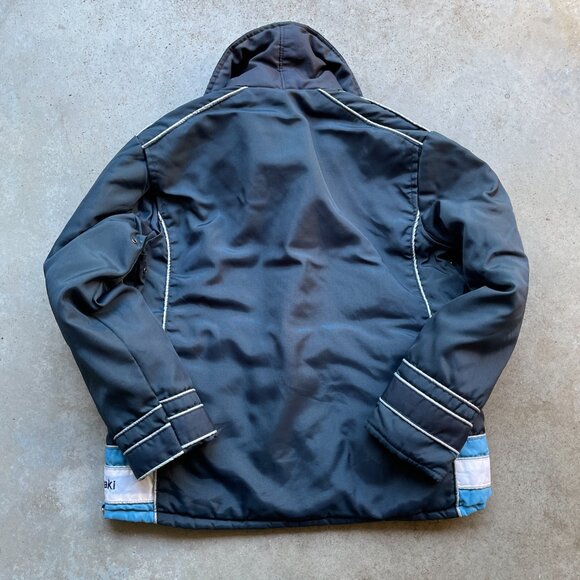 Rare Vintage 1970's Kawasaki Shop Jacket Racing Coat Men's Size Large - Picture 8 of 9